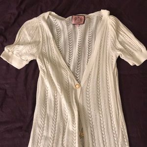 Short sleeve knit cardigan